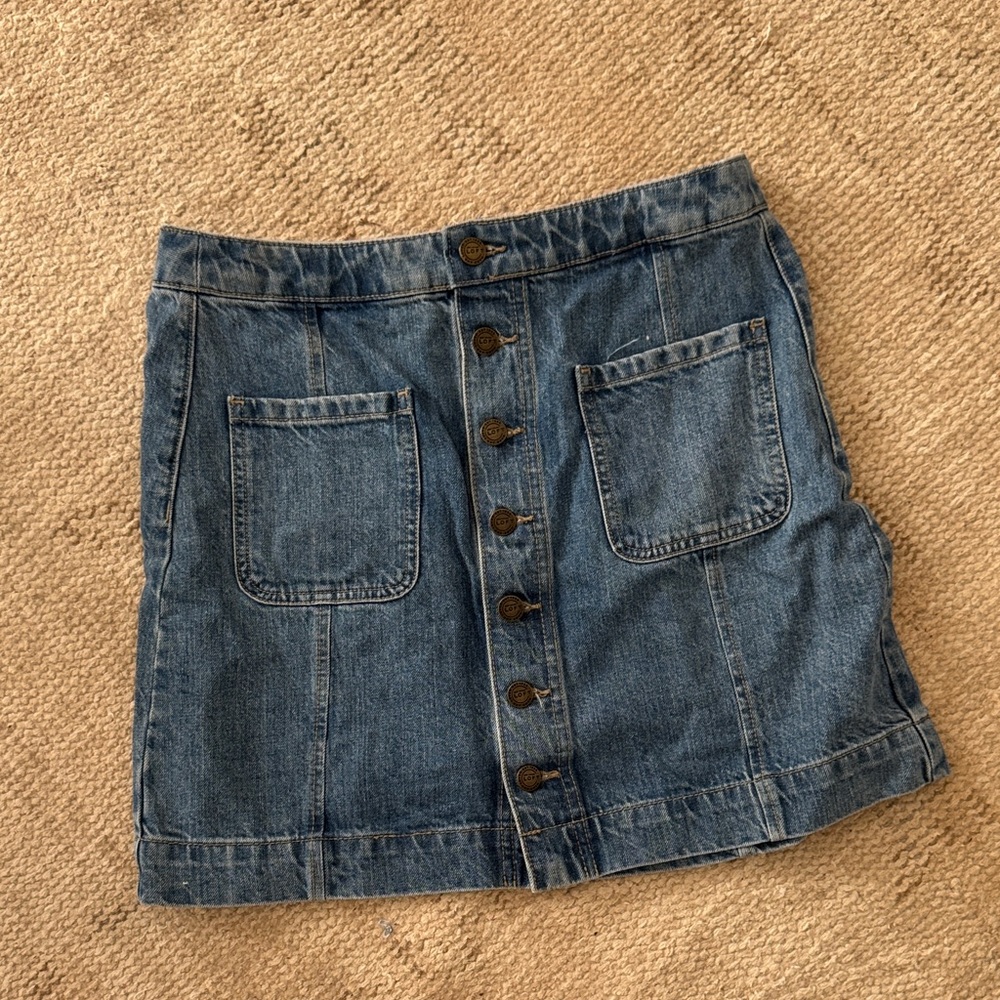 LOFT Blue Denim Skirt